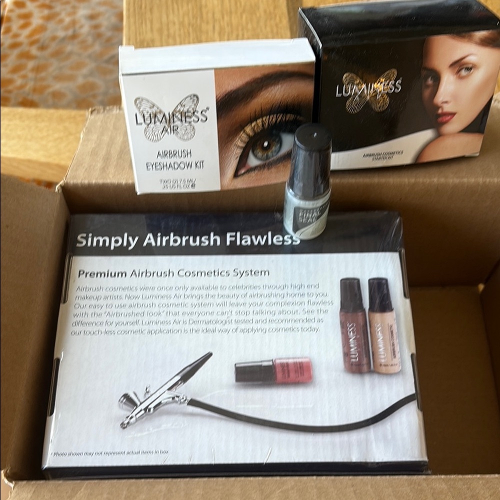 new unopened luminess airbrush starter kit tan
